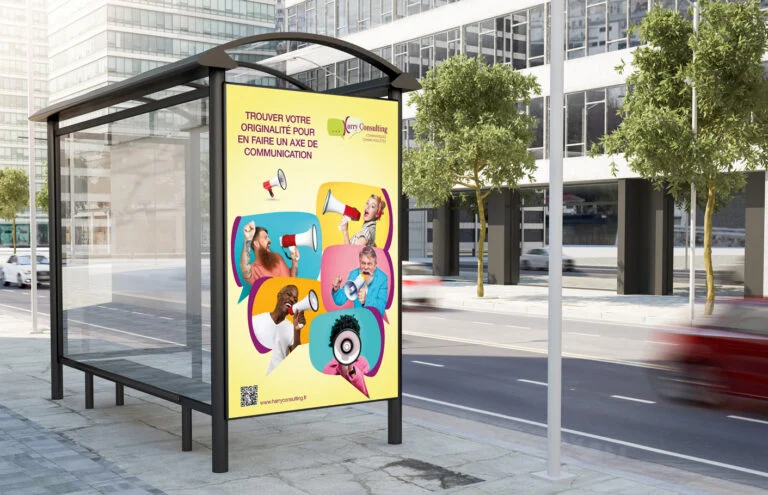 Campagne publicitaire - affiche sur abri-bus